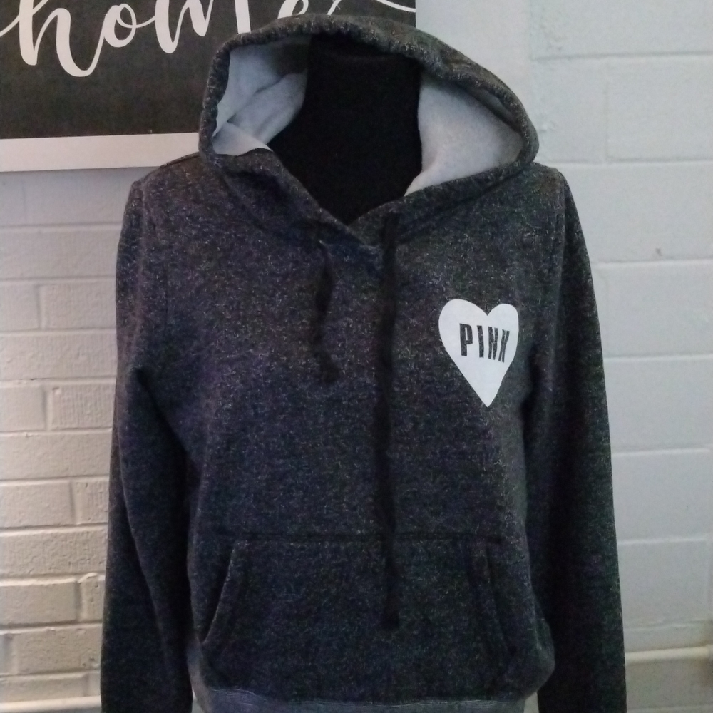 VS White Heart Charcoal hoodie